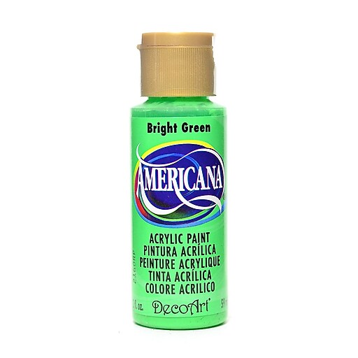 Decoart Americana Acrylic Paints Bright Green 2 Oz. [Pack Of 8] (8PK