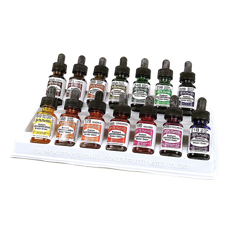 Dr. Ph. Martin'S Radiant Concentrated Watercolor Sets Set B (SET-B-1/2Z) image 1