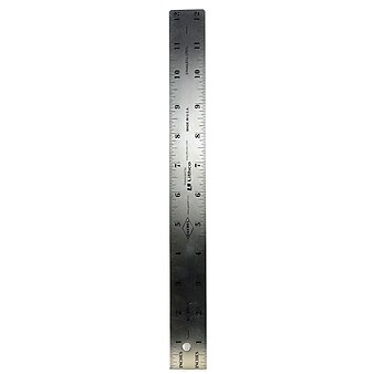 Gaebel Two-Sided Steel Rulers 12 In. 601 (601 12")