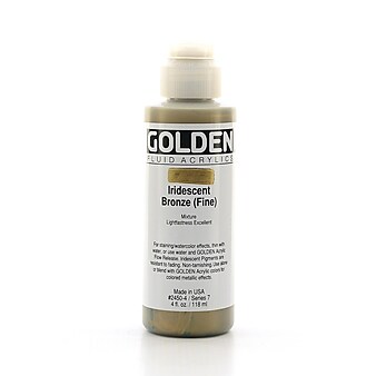 Golden Fluid Acrylics Iridescent Bronze Fine 4 Oz. (2450-4)