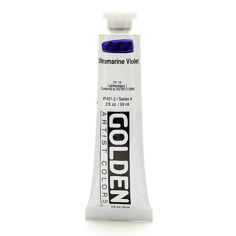 Golden Heavy Body Acrylic Paints Ultramarine Violet 2 Oz. [Pack Of 2] (2PK-1401-2) image 1