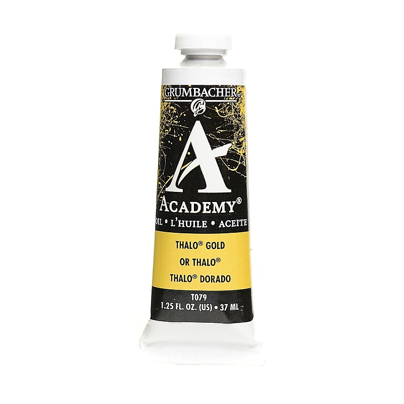 Grumbacher Academy Oil Colors Thalo Gold 1.25 Oz. [Pack Of 3] (3PK-T079) image 1