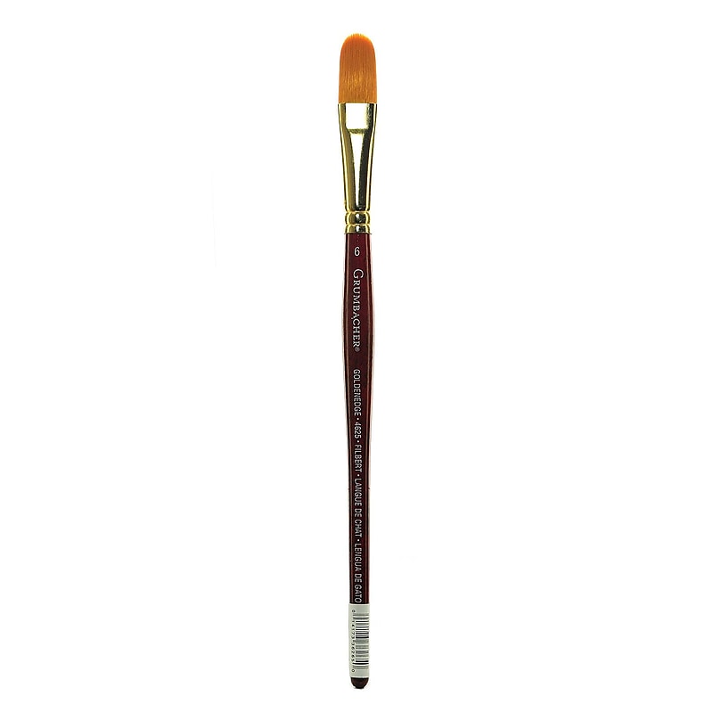 Grumbacher Goldenedge Watercolor Brushes 6 Filbert (4625.6) image 1