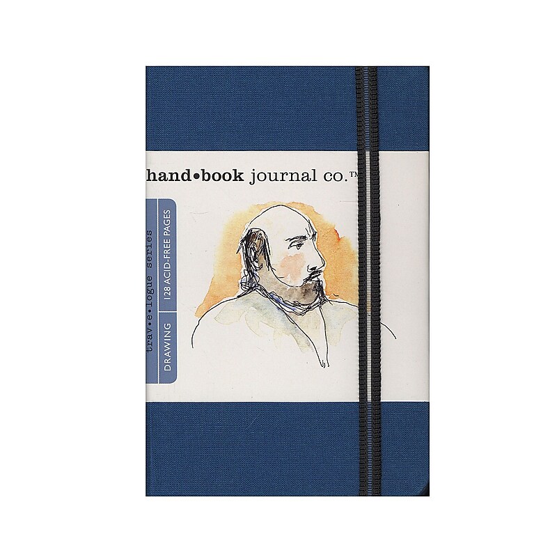 Global Art Hand Book Journal Co. Travelogue 3.5" x 5.5" Hard Bound Drawing Sketch Book, 128 Sheets/Book, 2/Pack (13754-PK2) image 1