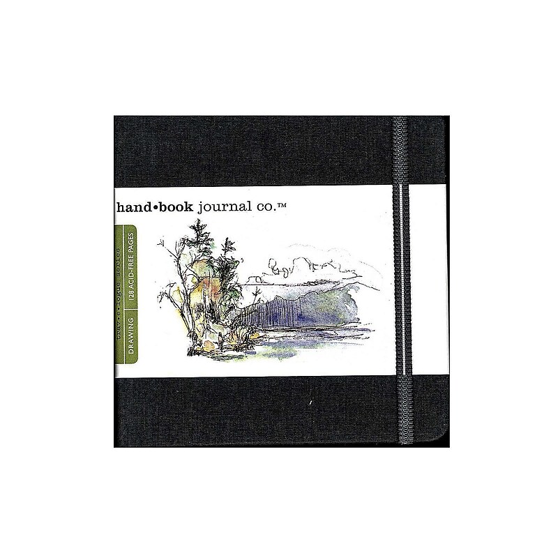 Global Art Hand Book Journal Co. Travelogue 5.5" x 5.5" Drawing Sketch Book, 128 Sheets/Book (16094) image 1