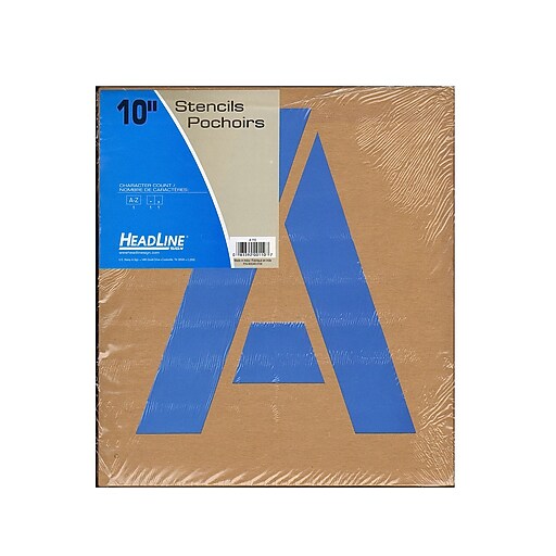 Headline Stencil Kits Gothic Capital Letters 10 In. (110) at Staples