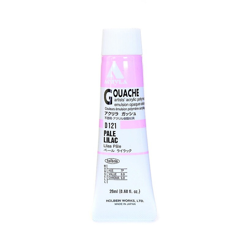 Holbein Acryla Gouache 20 Ml Pale Lilac [Pack Of 2] (2PK-D121) image 1