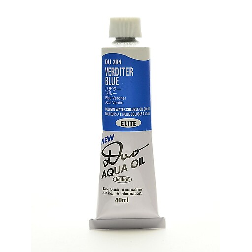Holbein Duo Aqua Artist Oil Color Verditer Blue 40 Ml