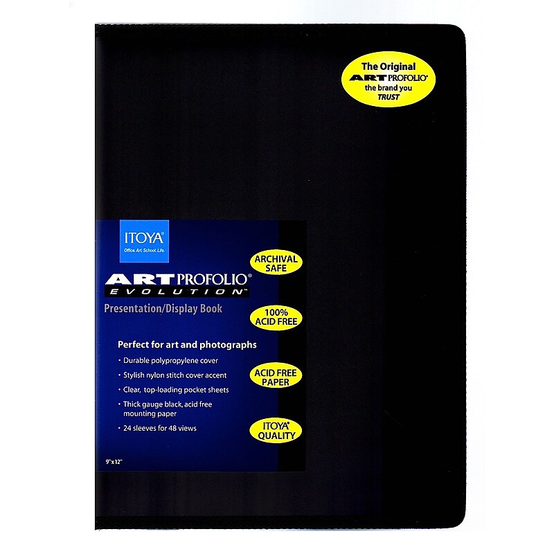 Itoya Art Profolio Evolution Storage/Display Book 9 In. X 11 In. [Pack Of 2] (2PK-EV-12-9) image 1
