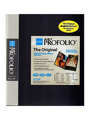 Itoya Original Art Profolio: Album Porta-fogli Per Arte E Foto, 24 Custodie, 35,5x43,2 Cm, Nero