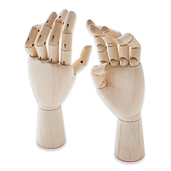 Jack Richeson Wood Hand Manikins Adult Male Left Hand (710220)