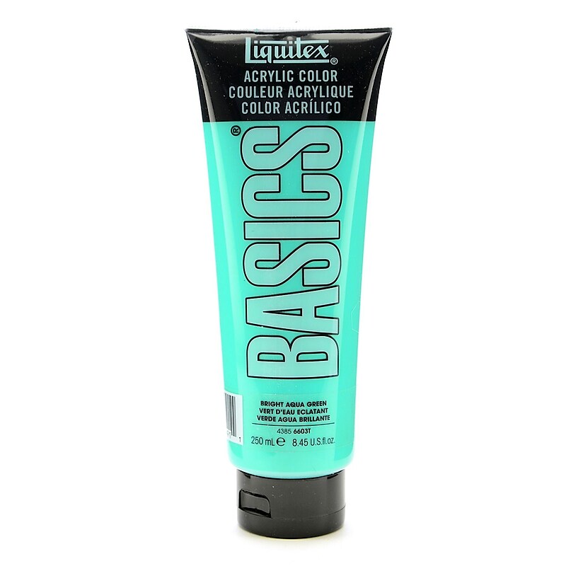 Liquitex Basics Acrylics Colors Bright Aqua Green 8.5 Oz. Tube (4385660) image 1