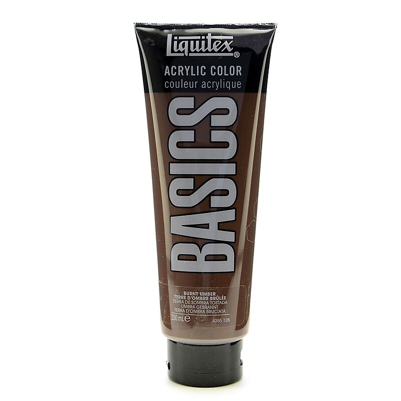 Liquitex Basics Acrylics Colors Burnt Umber 8.5 Oz. Tube [Pack Of 2] (2PK-4385128) image 1