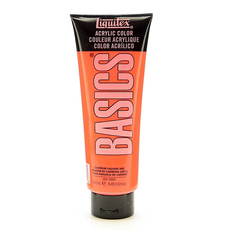 Liquitex Basics Acrylics Colors Cadmium Orange Hue 8.5 Oz. Tube (4385720) image 1
