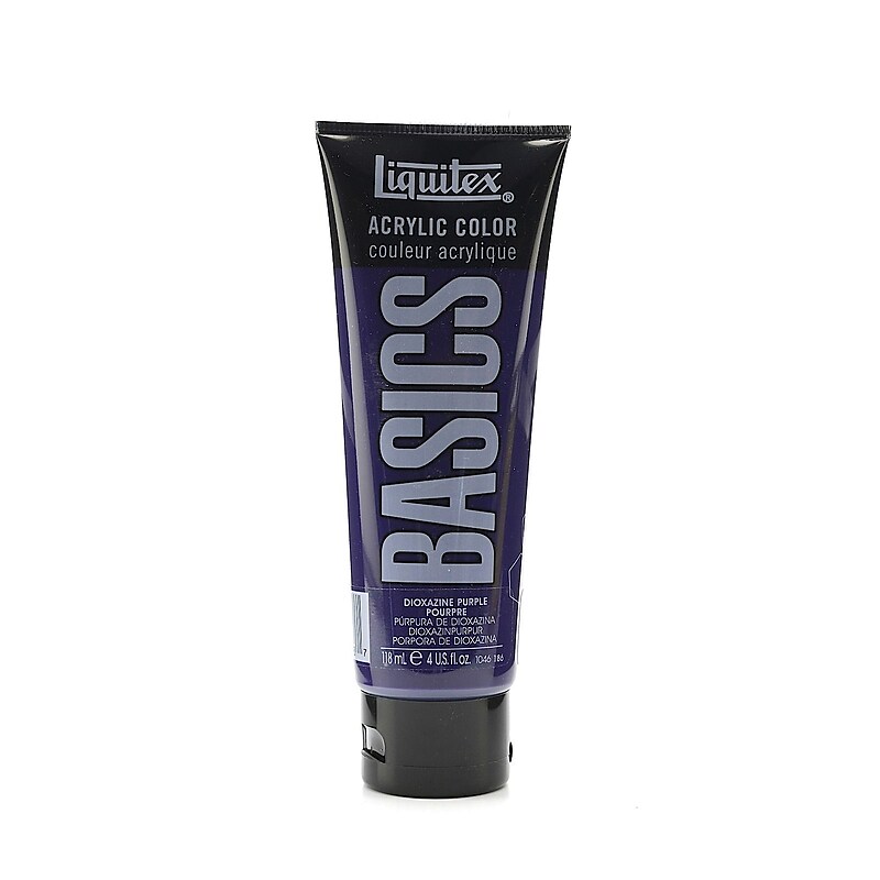 Liquitex Basics Acrylics Colors Dioxazine Purple 4 Oz. Tube [Pack Of 3] (3PK-1046186) image 1