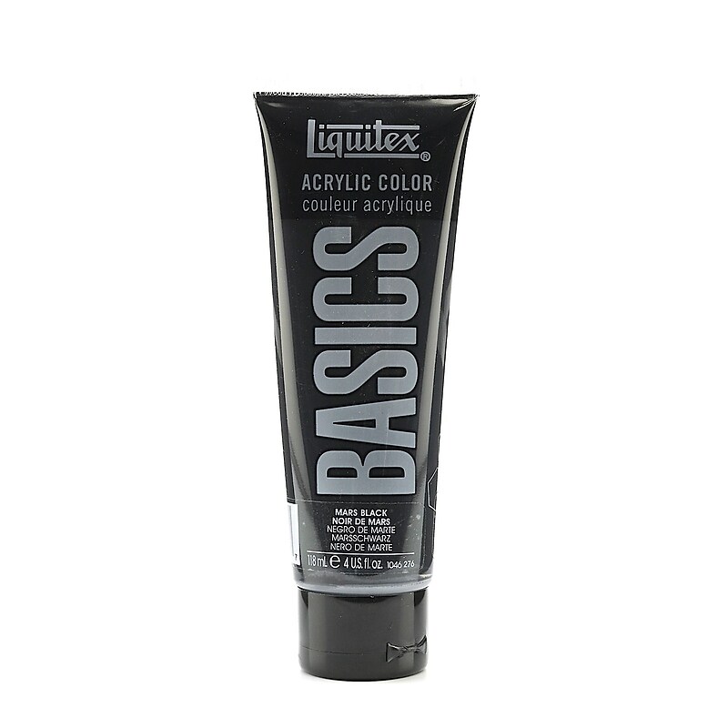 Liquitex Basics Acrylics Colors Mars Black 4 Oz. Tube [Pack Of 3] (3PK-1046276) image 1