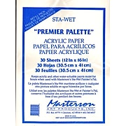 Masterson Premier Acrylic Paper And Sponge Refills Pack Of 30 Acrylic Paper Refill (105.1)