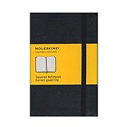 Moleskine Classic Hard Cover Notebooks Black 3 1/2 In. X 5 1/2 In. 192 Pages, Squared [Pack Of 2] (2PK-9788883701023)