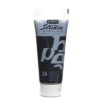 Pebeo Studio Acrylic Paint Mars Black 100 Ml [Pack Of 3] (3PK-831-026)