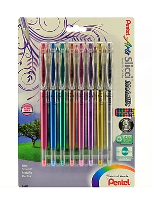 Pentel Slicci Metallic Gel-Tintenroller – 0,4 Mm Nadelspitze, Bronze