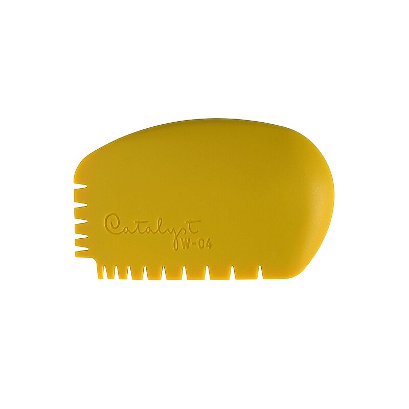 Princeton Catalyst Silicone Tools Wedge No. 4 Yellow [Pack Of 2] (2PK-W-04) image 1