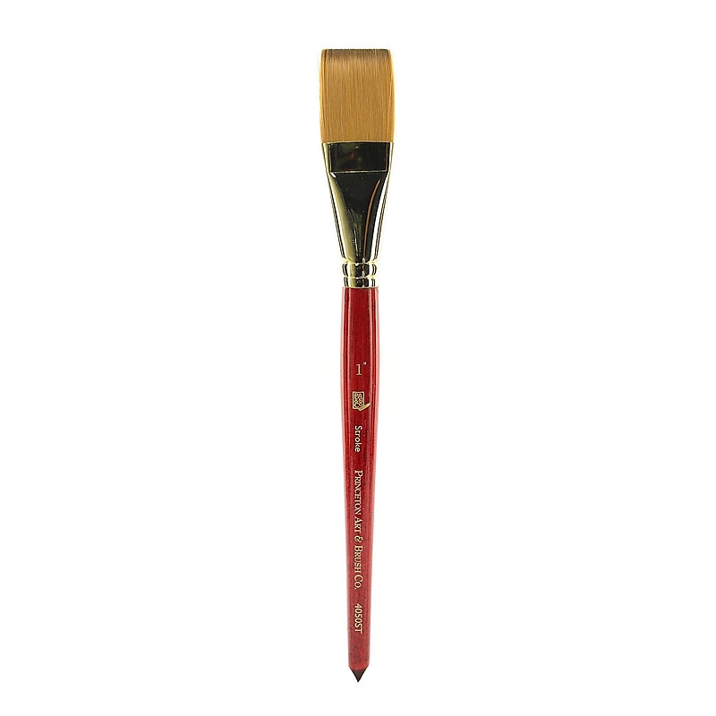 Princeton Art & Brush Heritage Short Handle Watercolor Synthetic Bristle, Stroke Brush (PBXP4050ST100) image 1