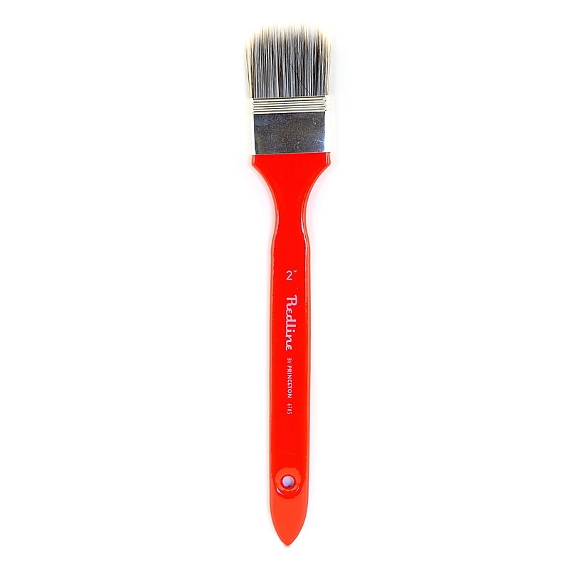 Princeton Series 6700 Red Line Brushes 2 In. Oval Long Handled Mottler (6705) image 1