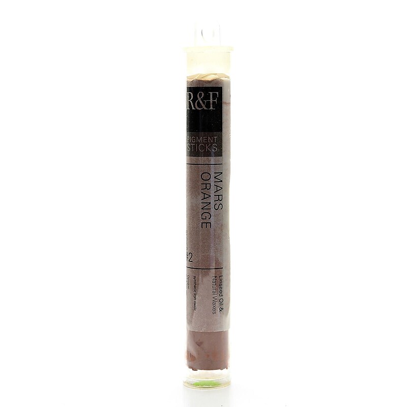 R  And  F Handmade Paints Pigment Sticks Mars Orange 38 Ml [Pack Of 2] (2PK-2122) image 1