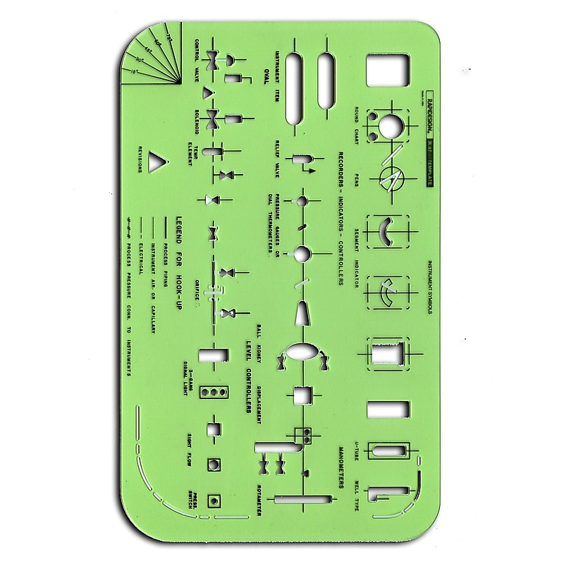 Rapidesign Technical And Scientific Drafting Templates R-47 Laboratory Instruments (R47) image 1