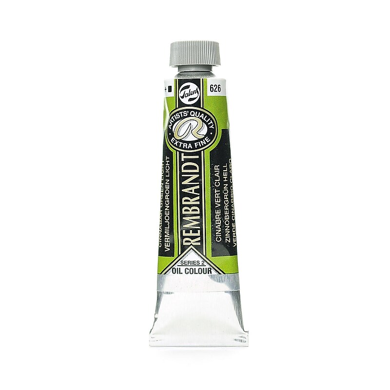 Rembrandt Artist'S Oil Colors Cinnabar Green Light 40 Ml 626 [Pack Of 2] (2PK-100514716) image 1