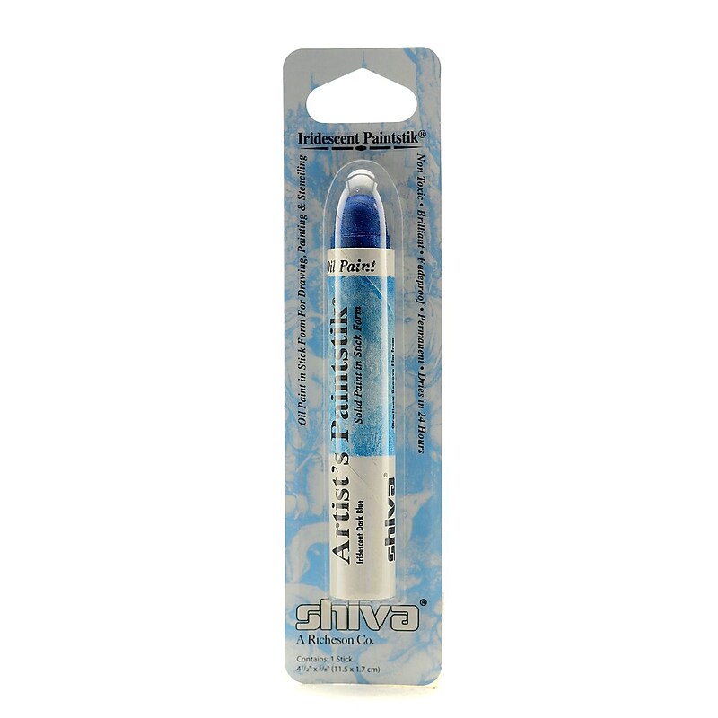 Shiva Artist'S Paintstik Oil Colors Dark Blue Iridescent (121724) image 1