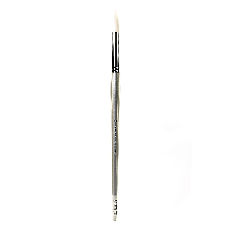 Silver Brush Silverwhite Series Synthetic Brushes Long Handle 12 Round (1500LH-12) image 1
