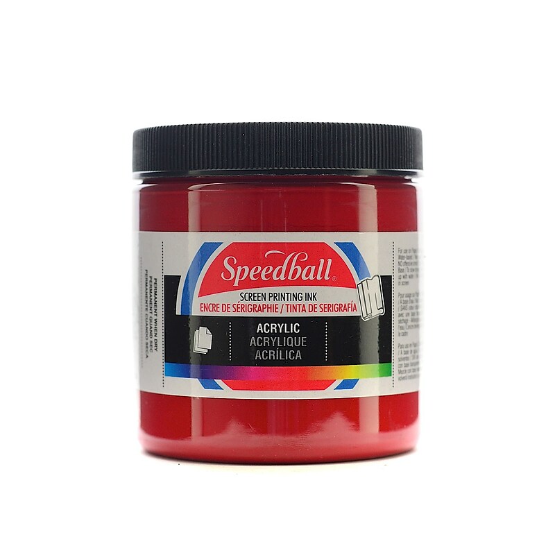 Speedball Acrylic Screen Printing Ink Dark Red 8 Oz. [Pack Of 2] (2PK-4627) image 1