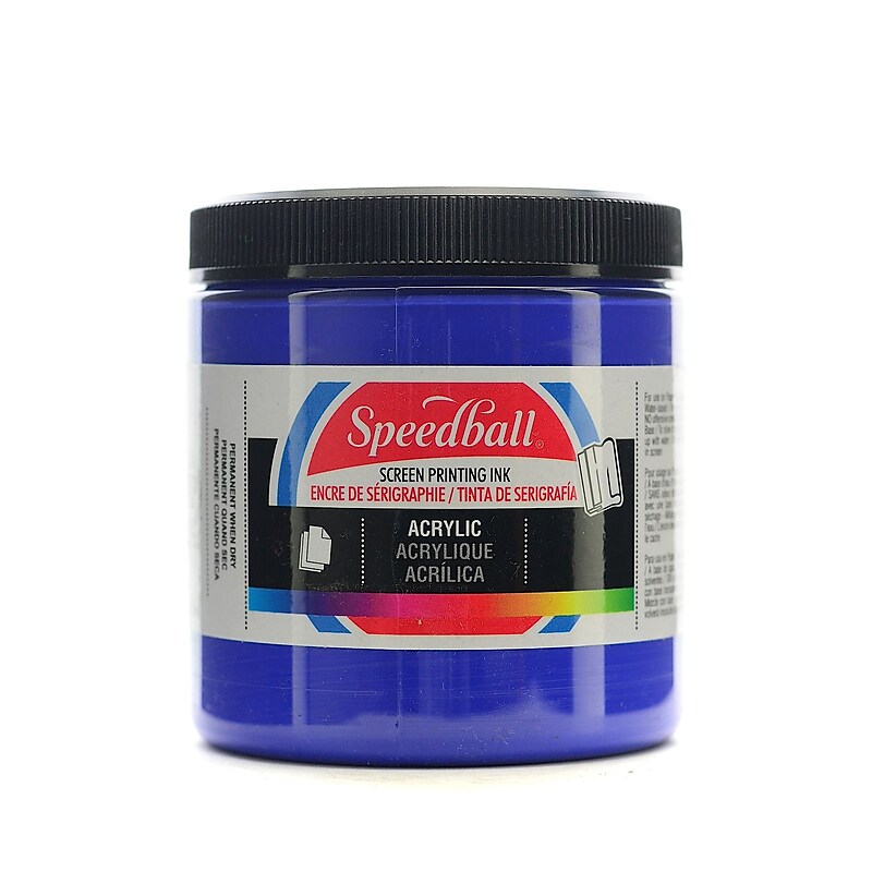 Speedball Acrylic Screen Printing Ink Ultra Blue 8 Oz. [Pack Of 2] (2PK-4631) image 1