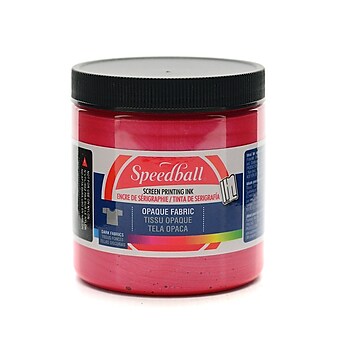 Speedball Opaque Fabric Screen Printing Inks Raspberry 8 Oz. (4801)