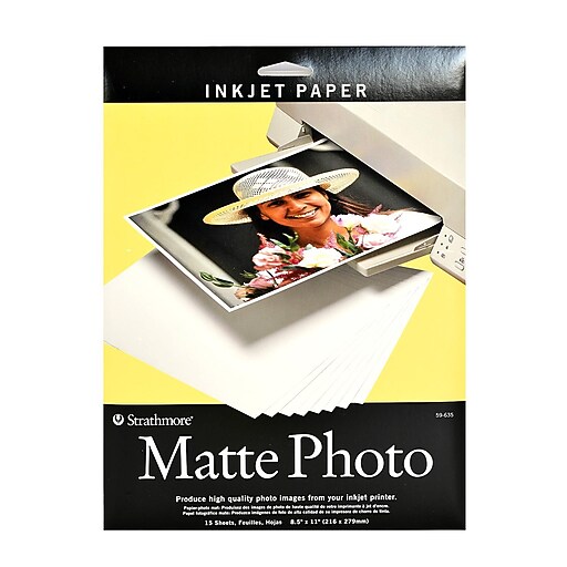 Strathmore Digital Photo Paper Matte 8.5 In. X 11 In. Pack Of 15 (59
