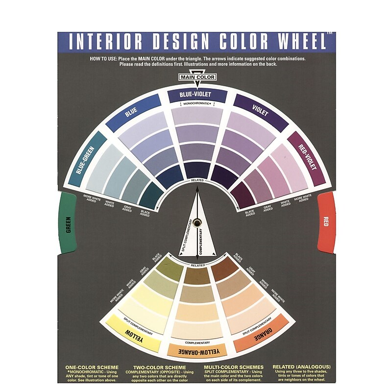 The Color Wheel Company Interior Design Color Wheel, Multicolor, 2/Pack (2PK-3500) image 1