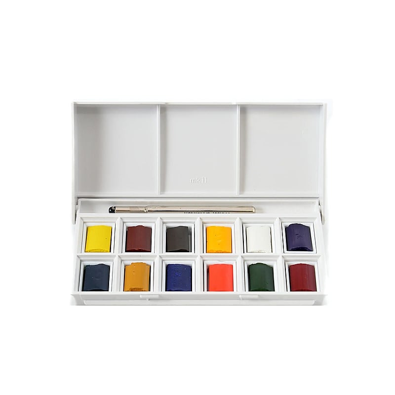 Winsor  And  Newton Cotman Water Colour Sketchers' Pocket Box Set Of 12 (0390640) image 1