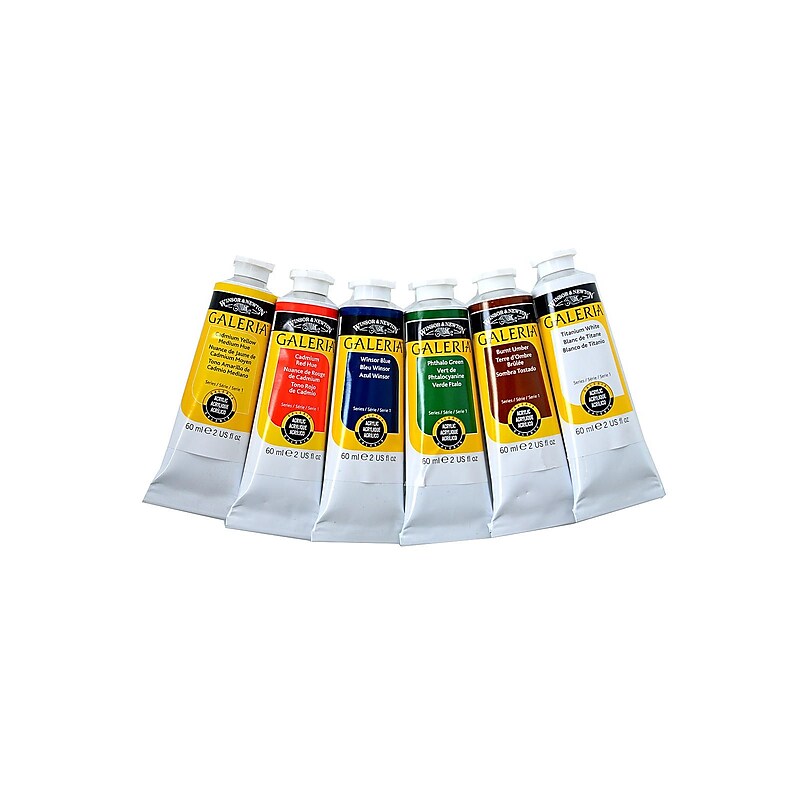 Winsor  And  Newton Galeria Acrylic Paint Colour Introductory Set Each (2190516) image 1