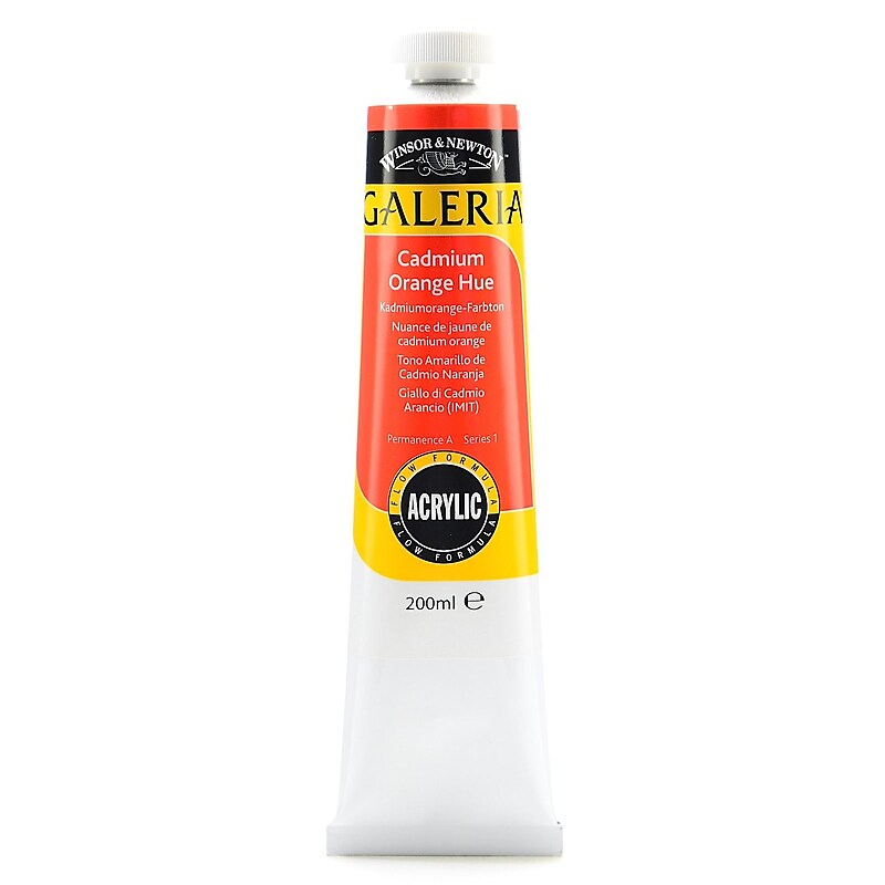 Winsor  And  Newton Galeria Flow Formula Acrylic Colours Cadmium Orange Hue 200 Ml 90 (2136090) image 1