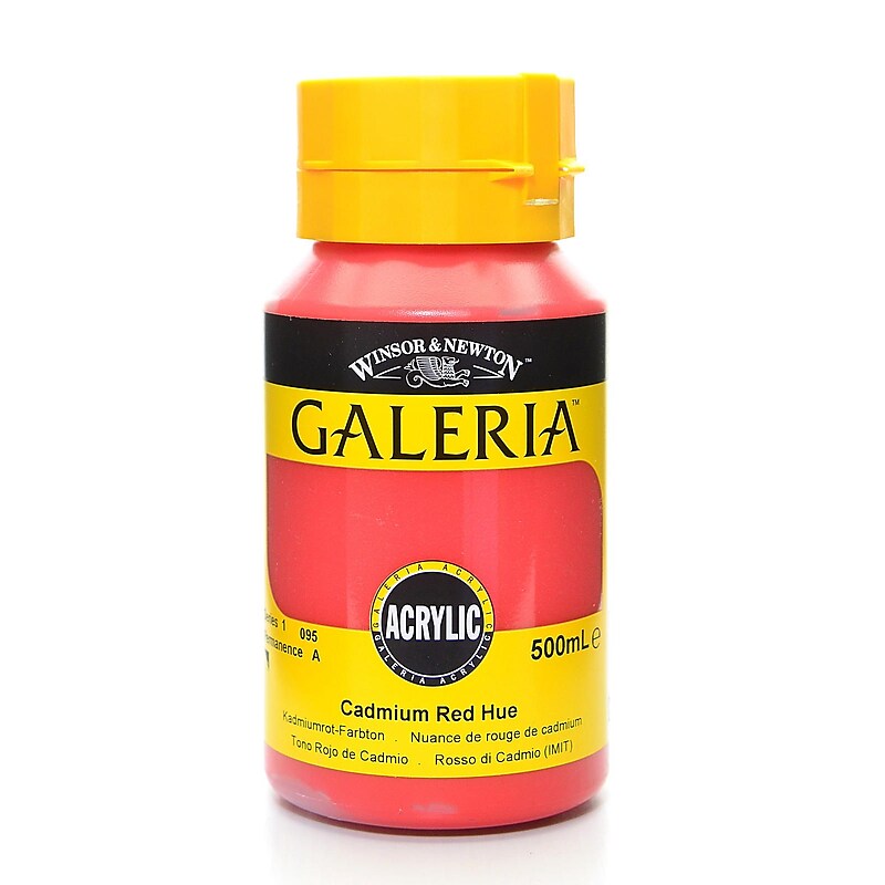 Winsor  And  Newton Galeria Flow Formula Acrylic Colours Cadmium Red Hue 500 Ml 95 (2150095) image 1