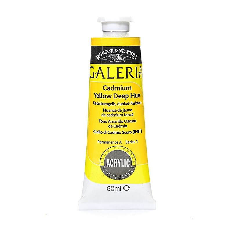 Winsor  And  Newton Galeria Flow Formula Acrylic Colours Cadmium Yellow Deep Hue 60 Ml 115 [Pack Of 4] (4PK-2120115) image 1