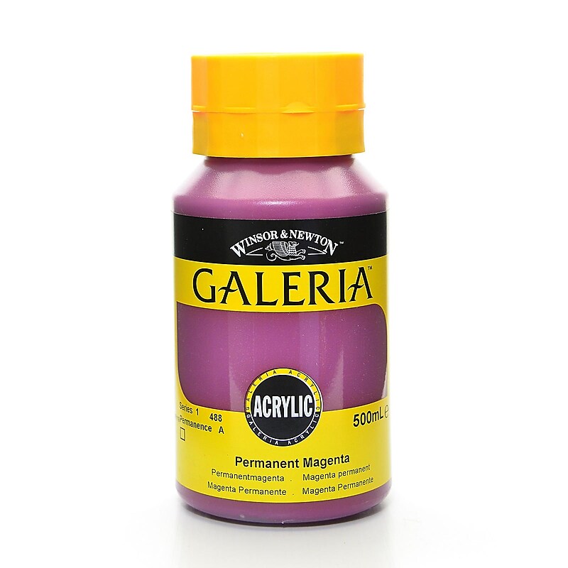 Winsor  And  Newton Galeria Flow Formula Acrylic Colours Permanent Magenta 500 Ml 488 (2150488) image 1