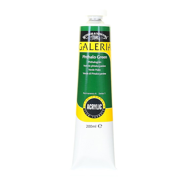 Winsor  And  Newton Galeria Flow Formula Acrylic Colours Phthalo Green 200 Ml 522 (2136522) image 1