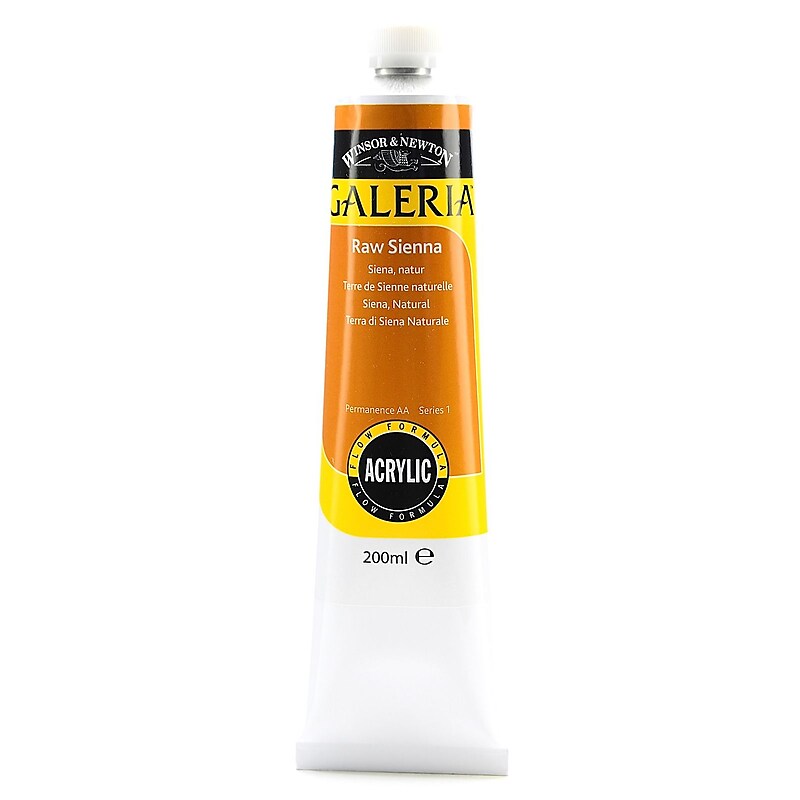 Winsor  And  Newton Galeria Flow Formula Acrylic Colours Raw Sienna 200 Ml 552 [Pack Of 2] (2PK-2136552) image 1