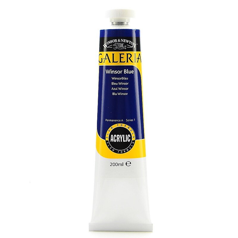 Winsor  And  Newton Galeria Flow Formula Acrylic Colours Winsor Blue 200 Ml 706 (2136706) image 1