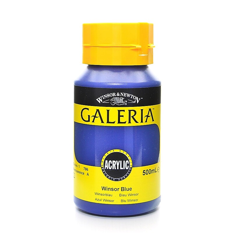 Winsor  And  Newton Galeria Flow Formula Acrylic Colours Winsor Blue 500 Ml 706 (2150706) image 1