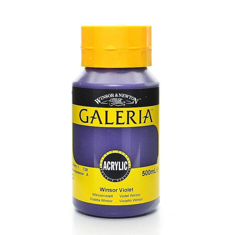 Winsor  And  Newton Galeria Flow Formula Acrylic Colours Winsor Violet 500 Ml 728 (2150728) image 1
