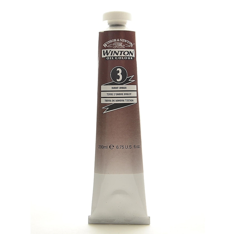 Winsor  And  Newton Winton Oil Colours 200 Ml Burnt Umber 3 (1437076) image 1