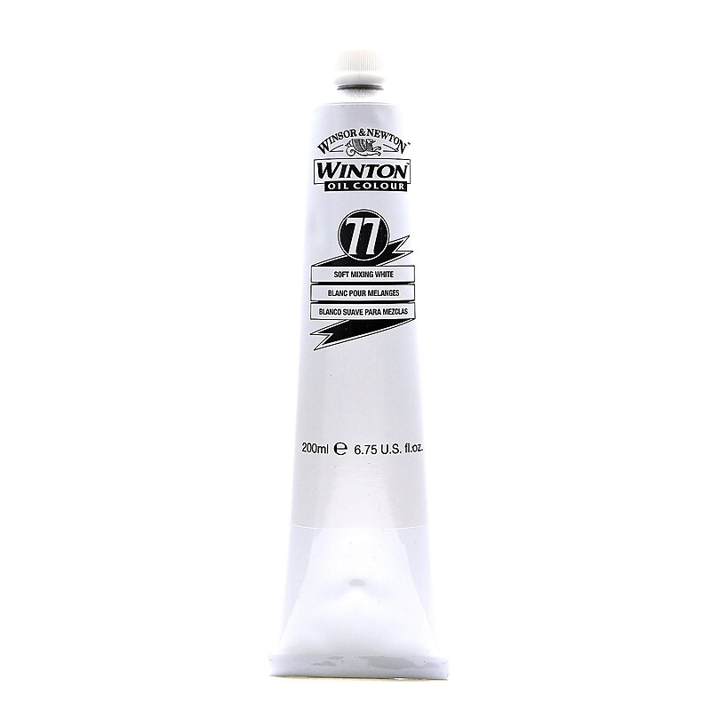 Winsor  And  Newton Winton Oil Colours 200 Ml Soft Mixing White 77 (1437415) image 1